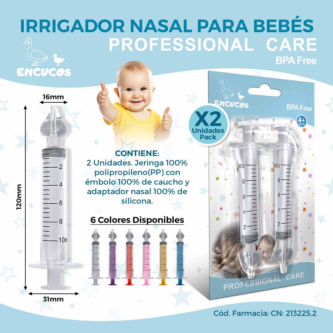 Jeringas de lavado nasal para bebés Encucos